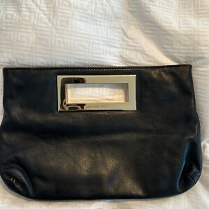 Michael Kors Black and Gold clutch